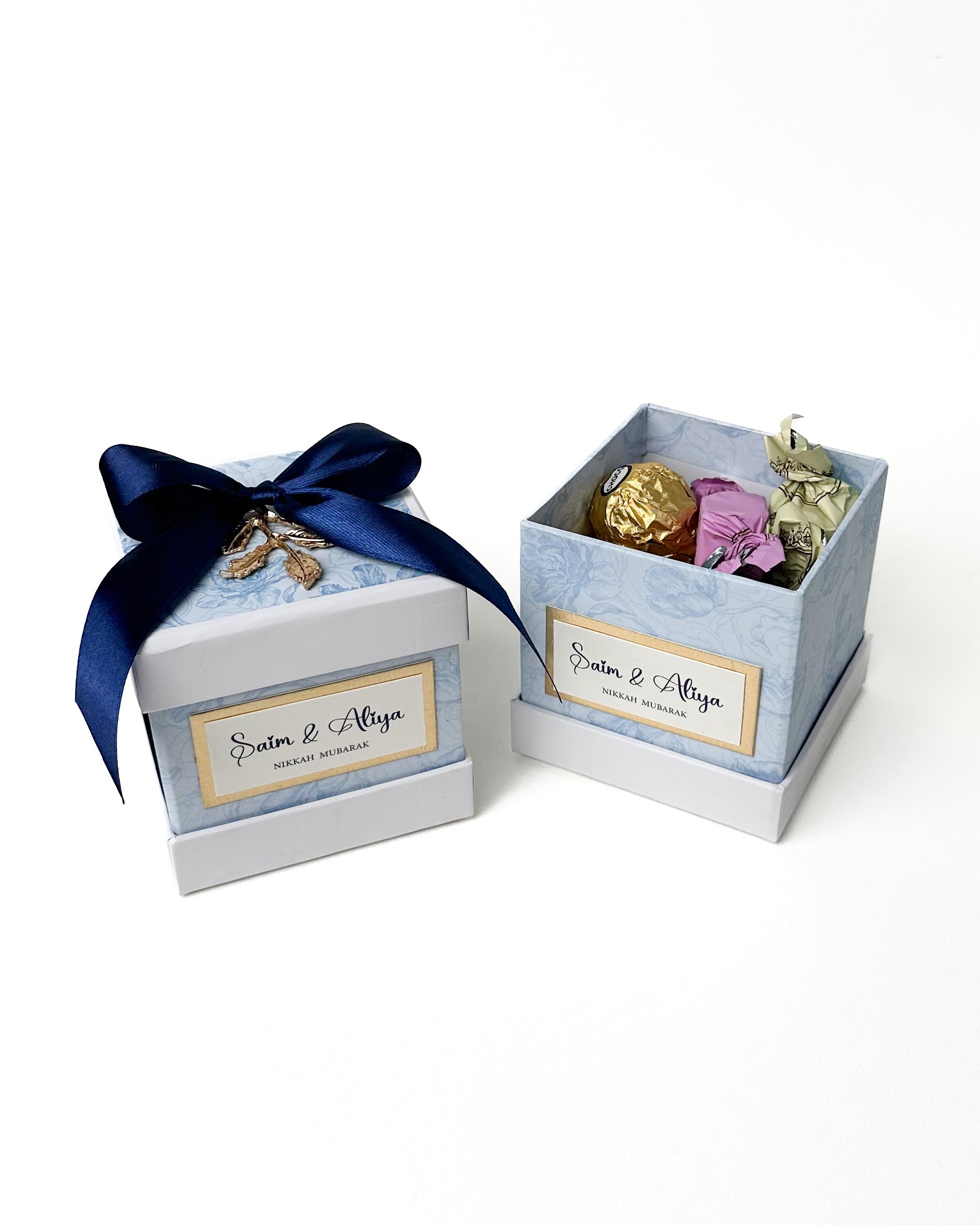 Baby Blue Luex 2 Favor/Bid box