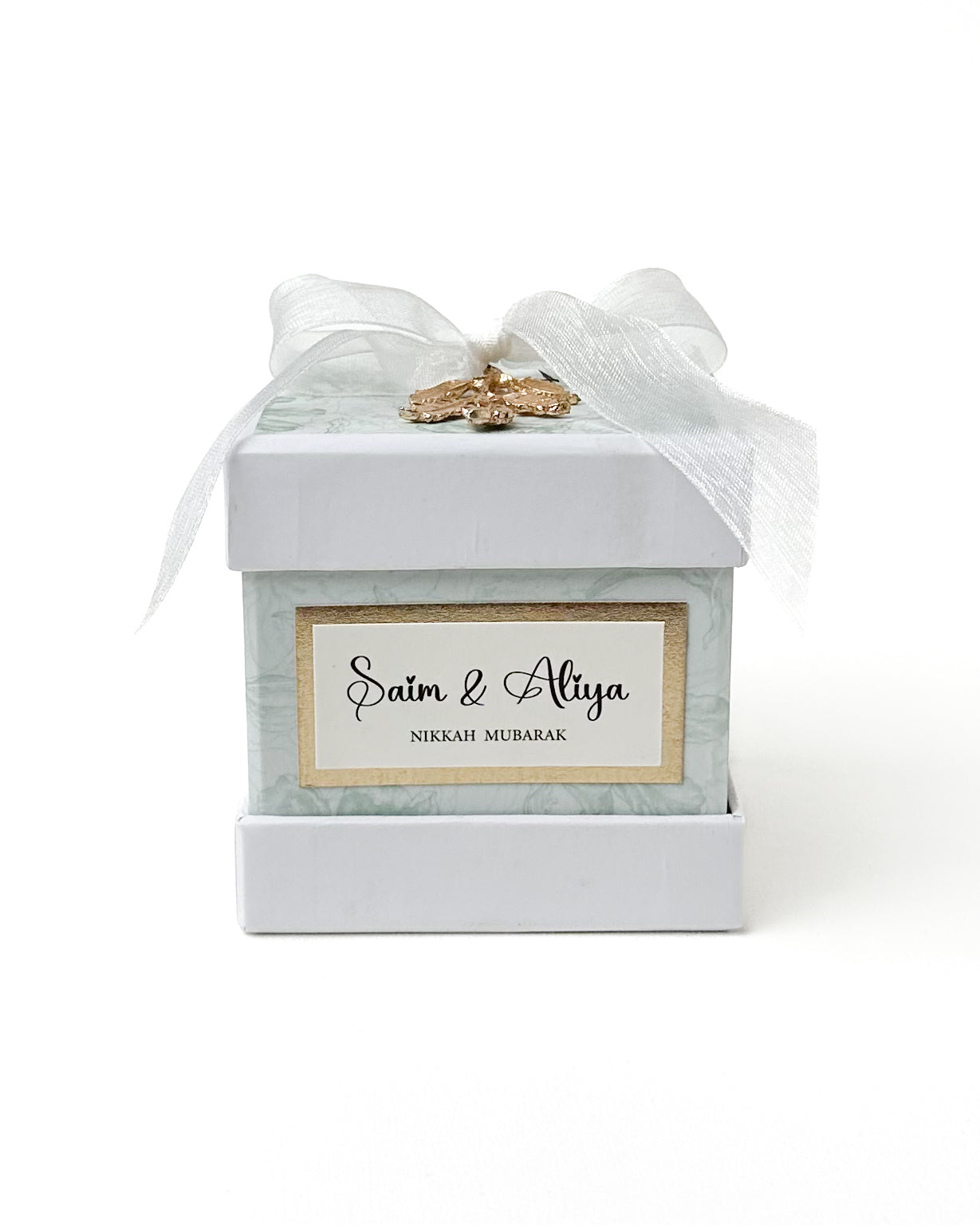 Baby Blue Luex 2 Favor/Bid box