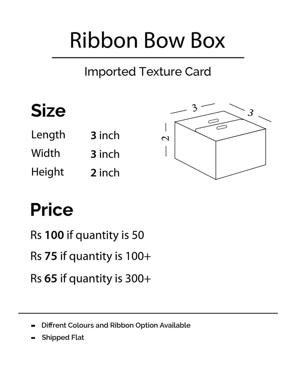 Red RIBBON BID BOX
