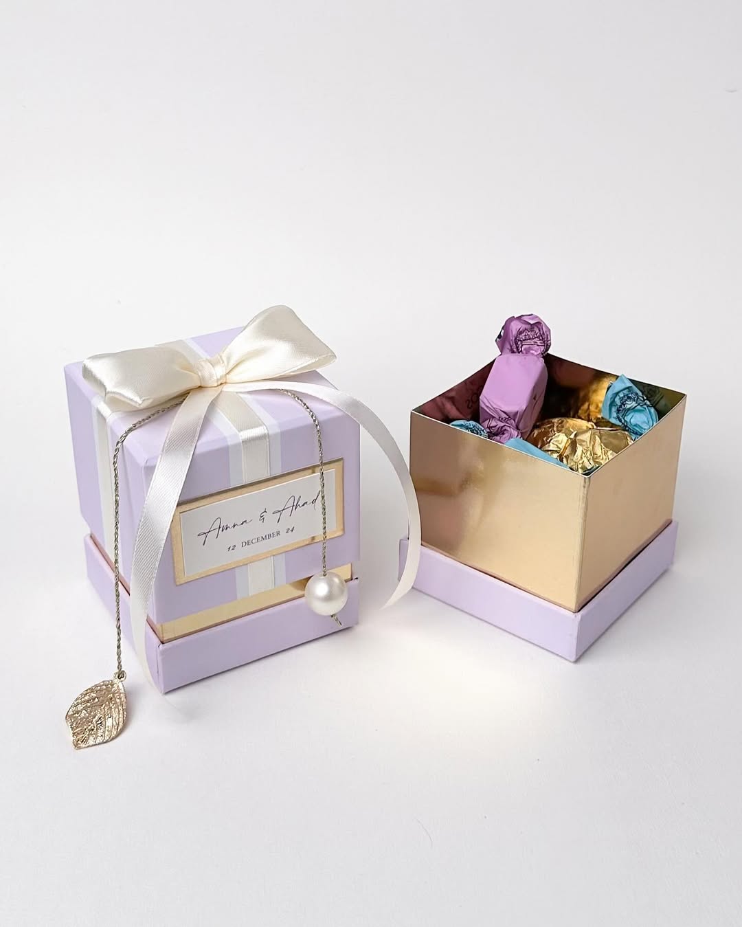 Pastel Green Luex 1 Ribbon Box