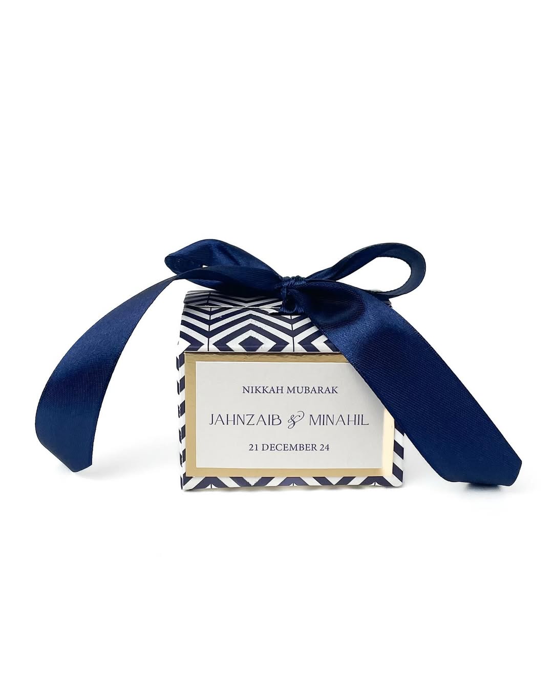 Royal Blue RIBBON BID BOX