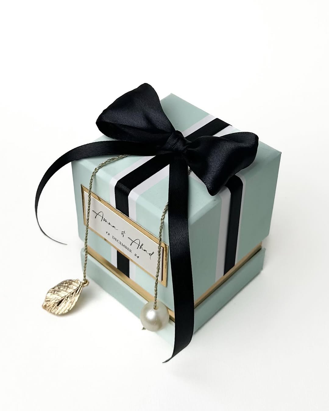Pastel Blue Luex 1 Ribbon Box