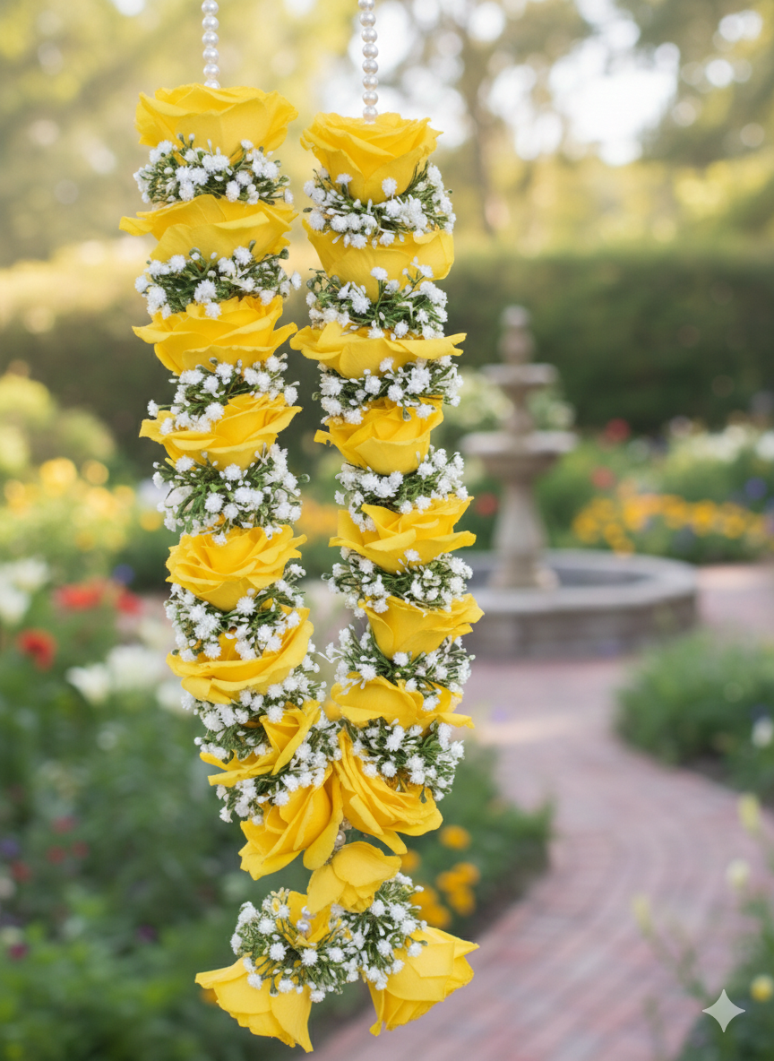 Garden of Roses – Premium Artificial Bridal Floral Garland