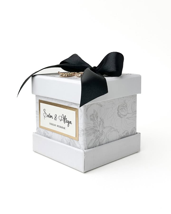 Baby Blue Luex 2 Favor/Bid box