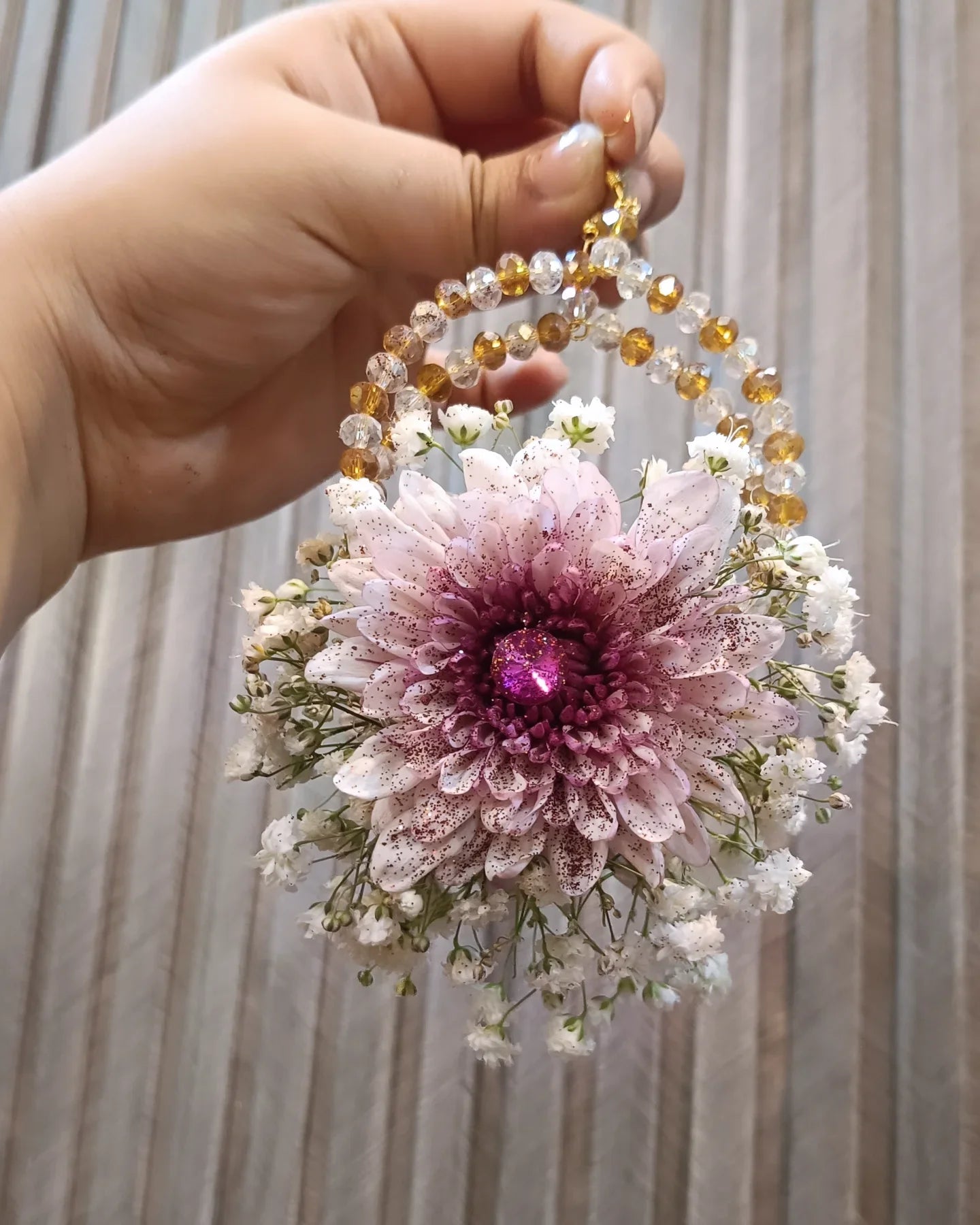 Whimsy Floral Earrings And Tikka