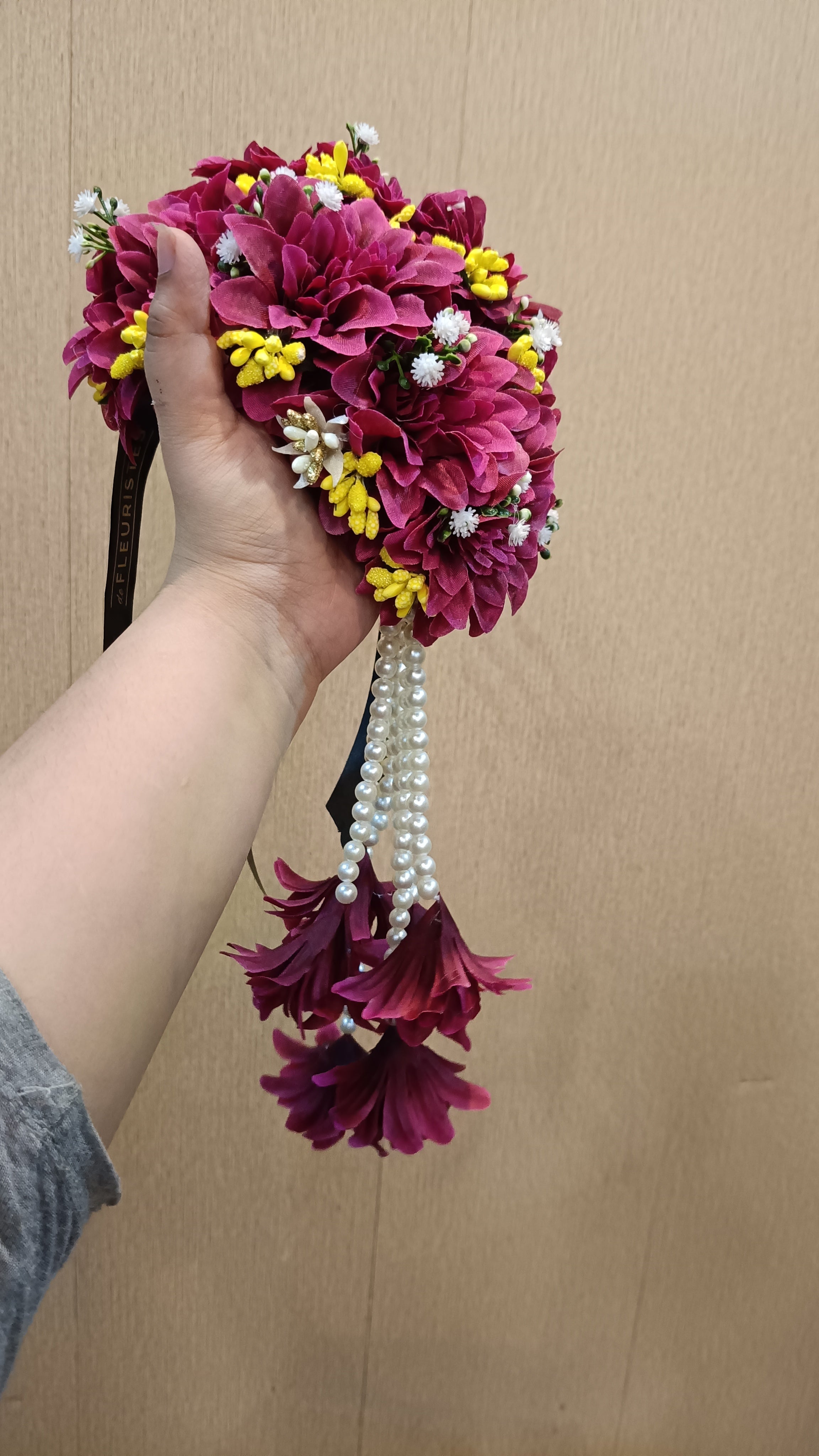 Deep Red Floral Adornments