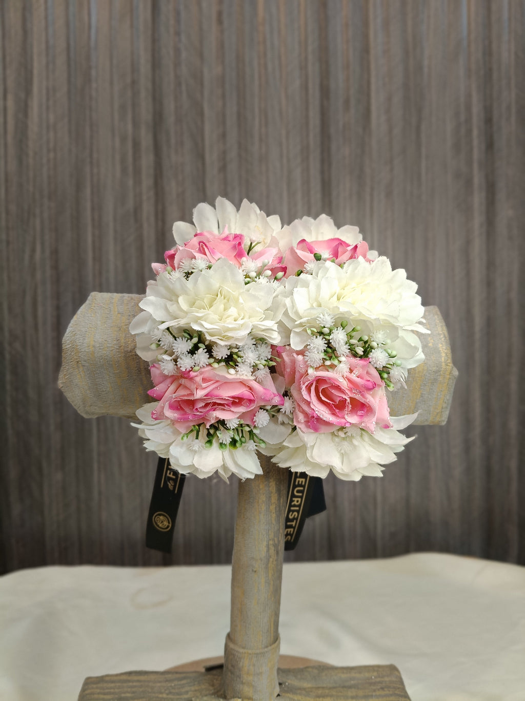 Pink Rose and White gajra for bride's