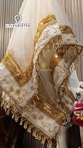 White Nikkah Duppata