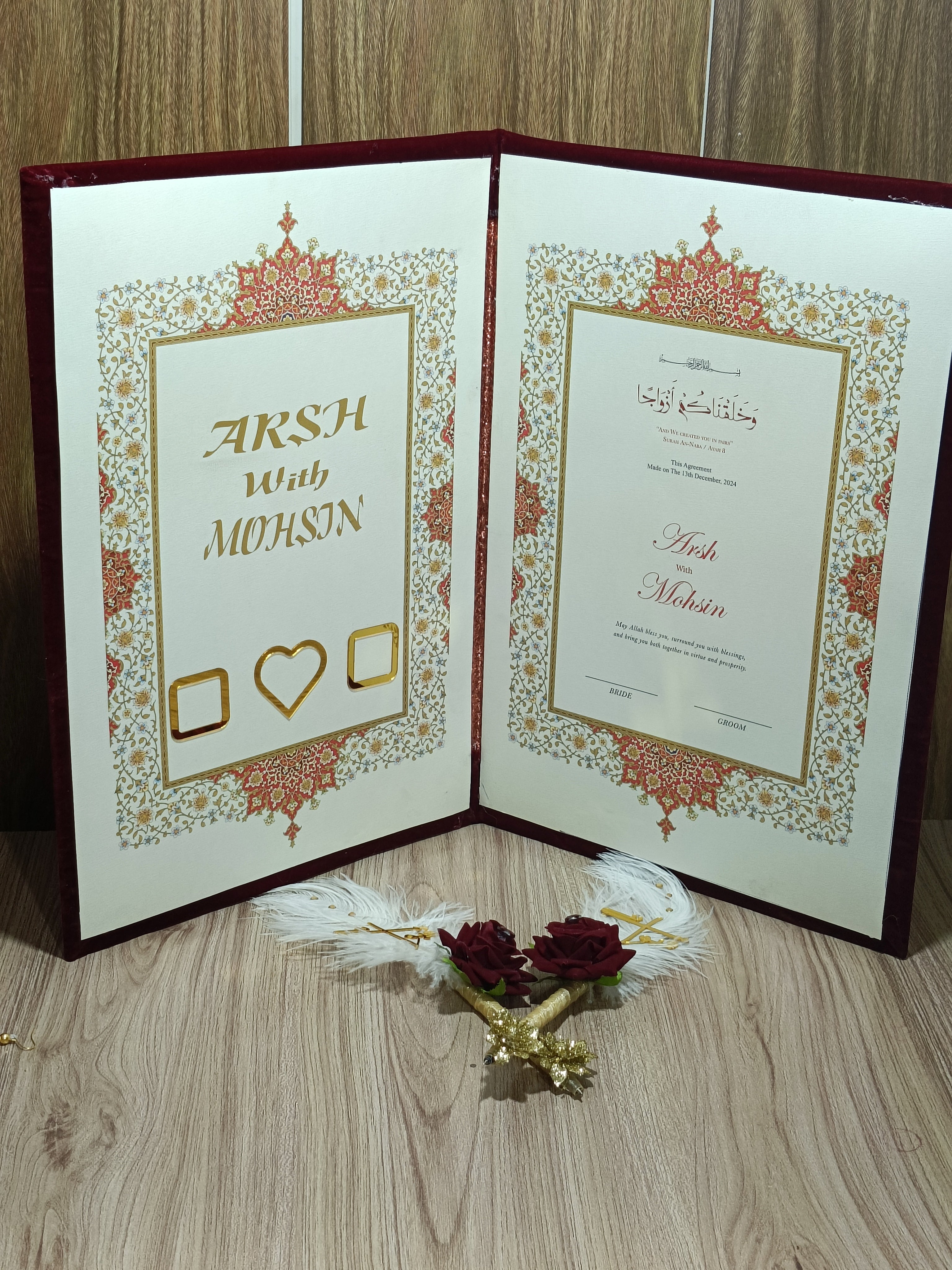 Nikah certificate Booklet