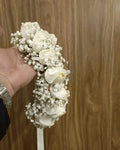 White Rose Hair Bun