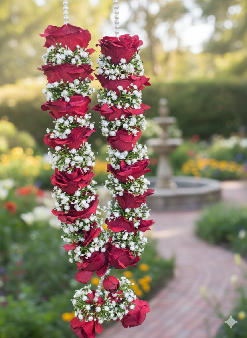 Garden of Roses – Premium Artificial Bridal Floral Garland