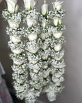 White Rose and Baby's breath Garland (ONE)