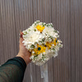 Yellow and white whimsical