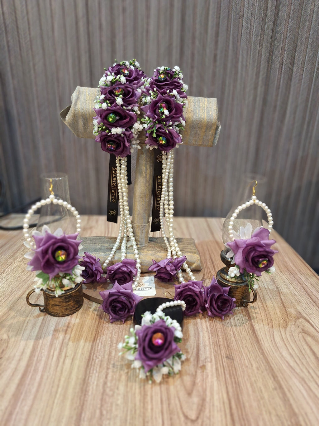 Purplish Floral Jewelry