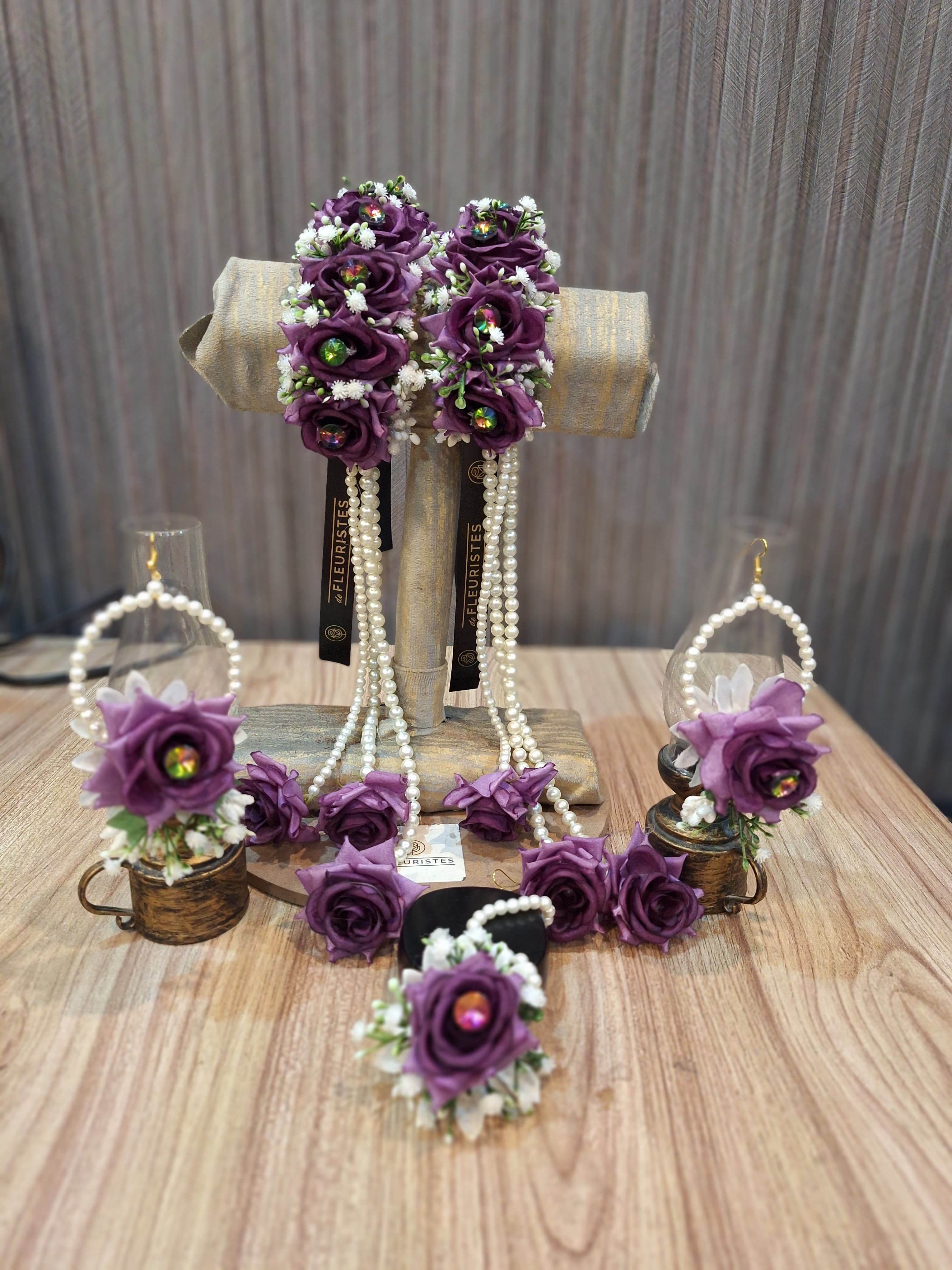 Purplish Floral Jewelry
