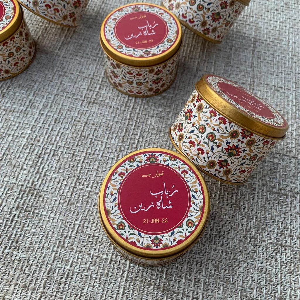 Tin Favor Box Bid box