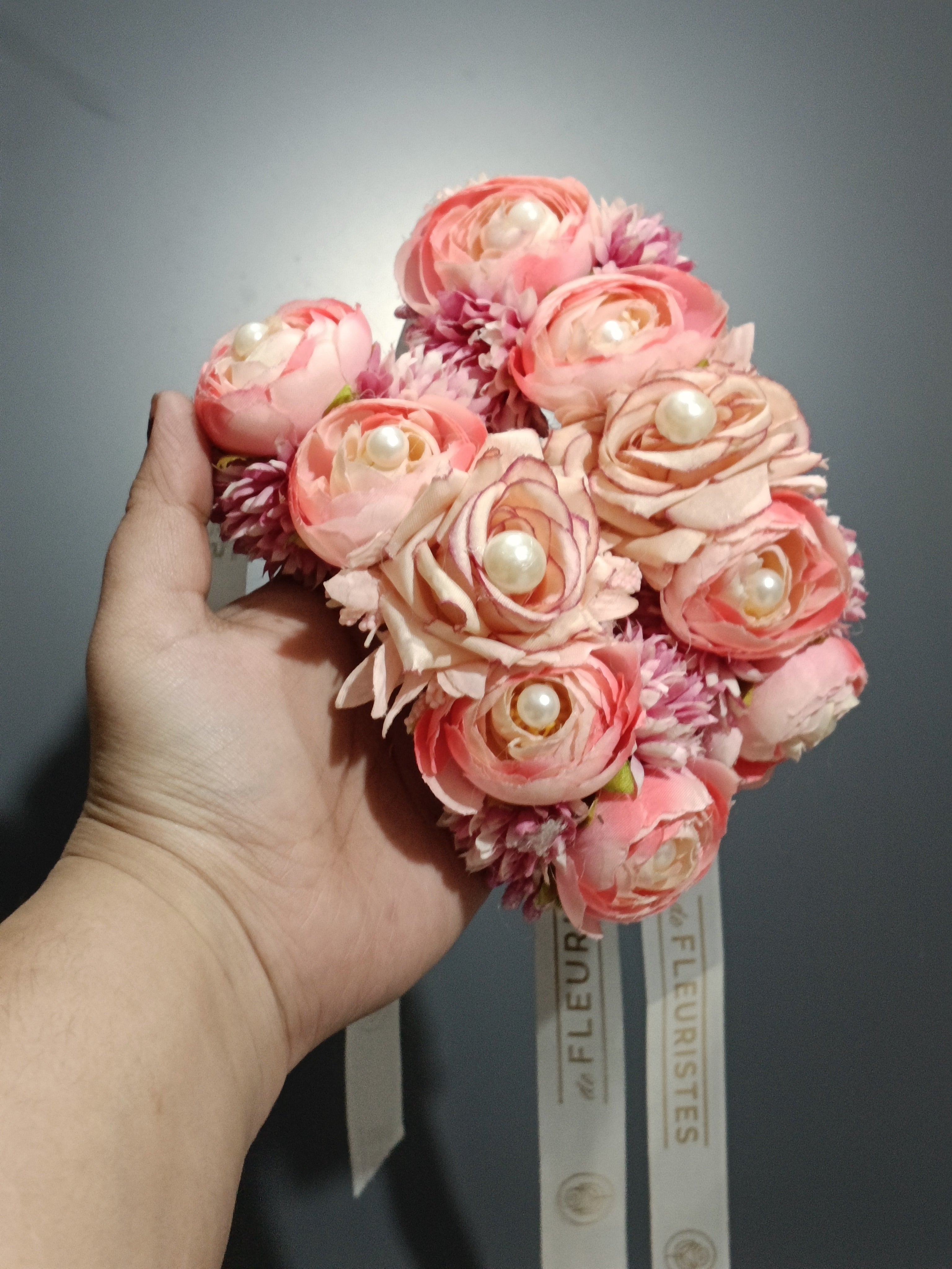 Pastel pink Gajra